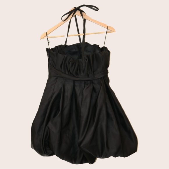 Zara black pouf dress with removable straps - Picture 4 of 4